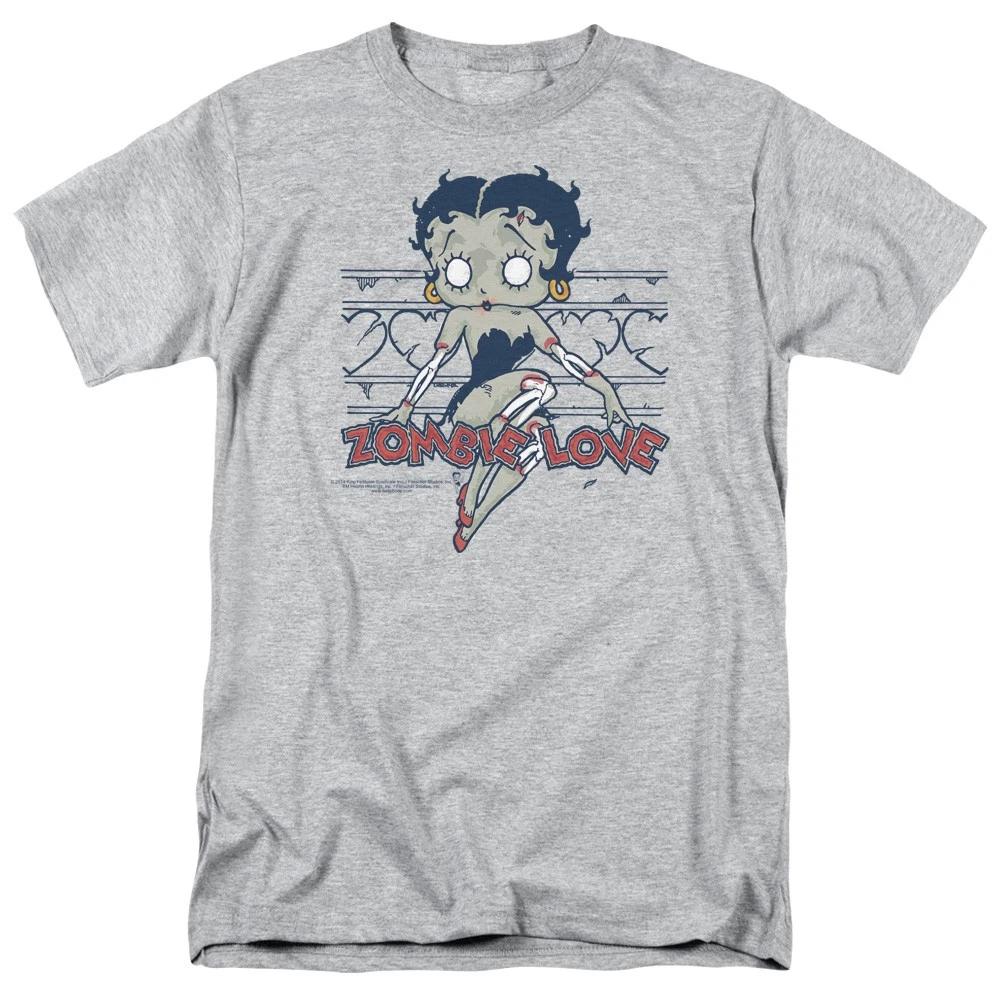 Betty Boop - Zombie Pinup - Unisex Short Sleeve Children s T-shirt - Gray 100