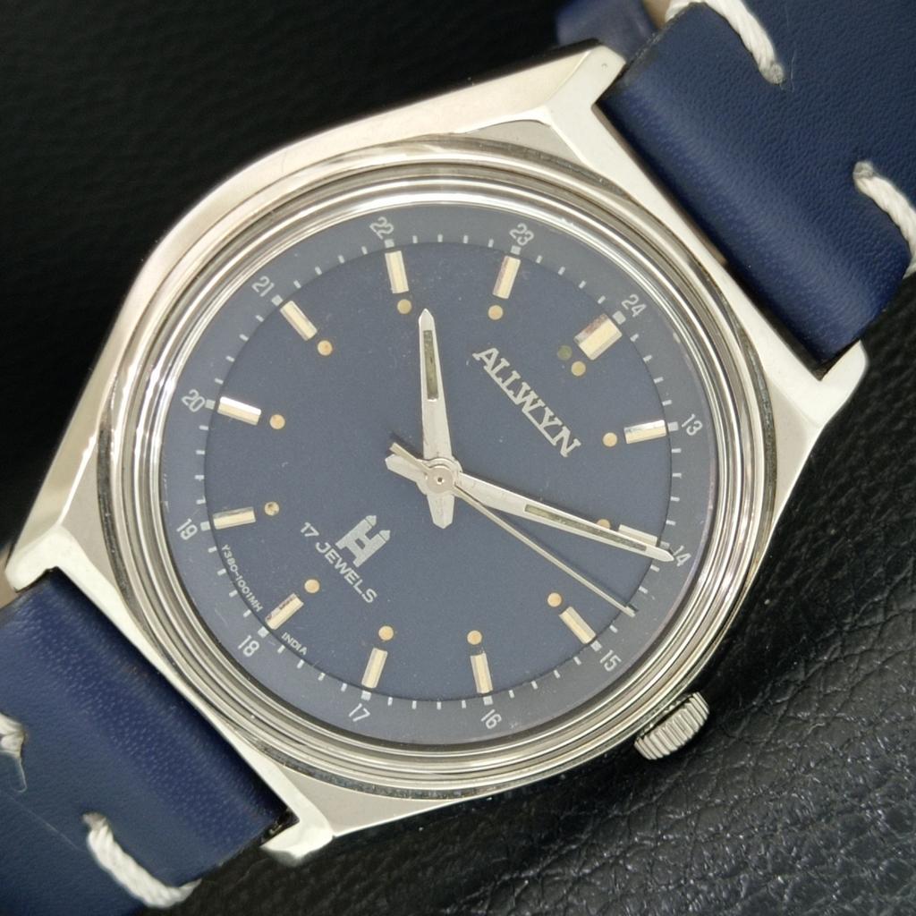 

HAND-WINDING VINTAGE ALLWYN 6300A INDIA MENS ORIGINAL DIAL WATCH a706211-1