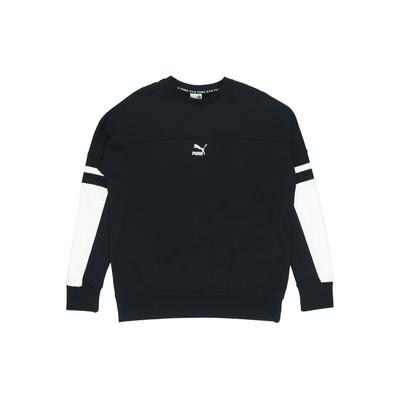 Casual Sports Crew Neck Long Sleeve Sweatshirt Men Tops Black 595872-01