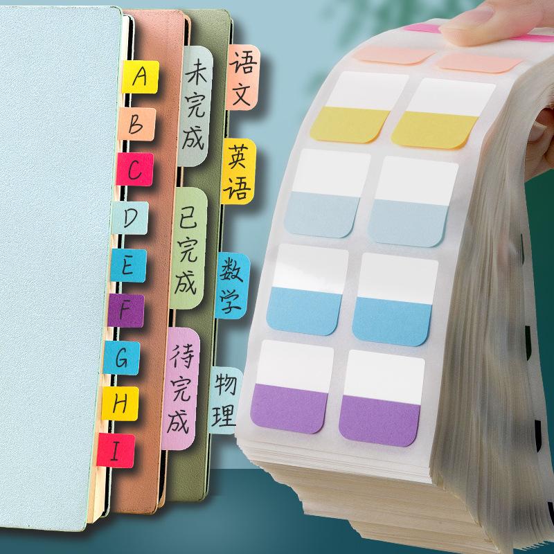 120Paste Transparent Index Tabs Sticky Notes Writable Labels Stickers Convenient Notes Bookmarks Index Tabs Fluorescent Color St