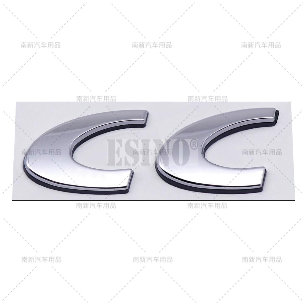 Car Styling RC CC 3D Metal Zinc Alloy Car Badge Body Fender Rear Trunk Adhesive Decal Emblem for Volkswagen VW Passat CC RC Zd4