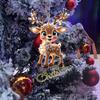 Fashion Deer Shape Christmas Decoration Acrylic Natal Theme Xmas Tree Ornament Noel Style Reindeer Ornament New Years