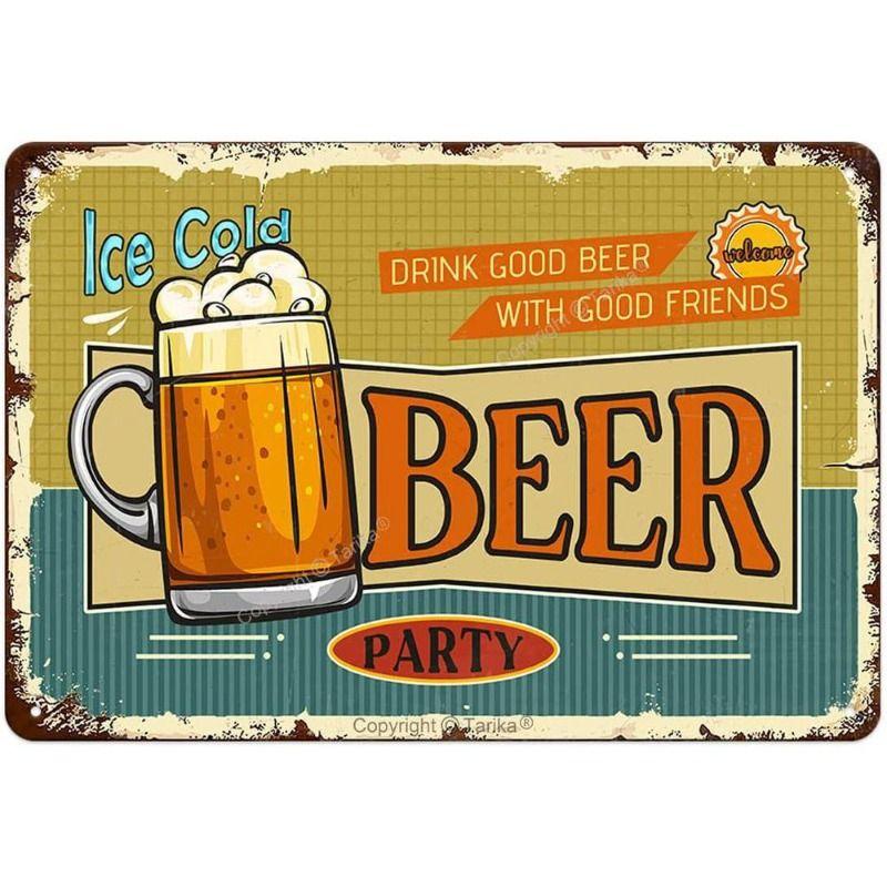 Poster Birra Placca Metallica da Parete