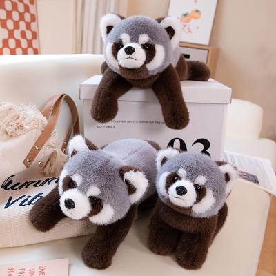 45~80cm Raccoon Plush Toy Cute Raccoon Station Or Lying Down Soft Stuffed Animal Doll Pillow Girls Kid Baby Birthday Gift