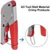Multifunctional Coax Cable Crimper Carbon Steel Crimping Pliers Wire Stripper Tools Set  Antennas