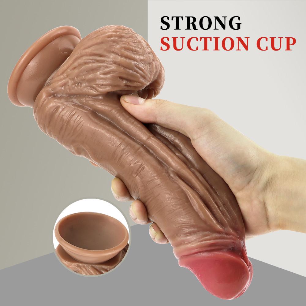 25CM realistické dildo s dvojitou hustotou Anální dildo Obrovské přísavné dildo Malajské dildo Obří anální drak Silné dildo Sexuální hračky