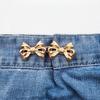 Zinc Zinc Alloy Bow Pants Button Tightener Bowknot Jean Buttons for Loose Jeans  Gift