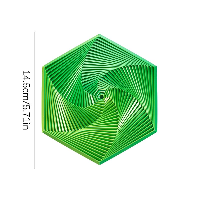 Fractal Fidget Hexagon Decompression Toys 3D Printing Desktop Stress Relieving Toy Children'S Birthday Gift Geometric Fidget Toy