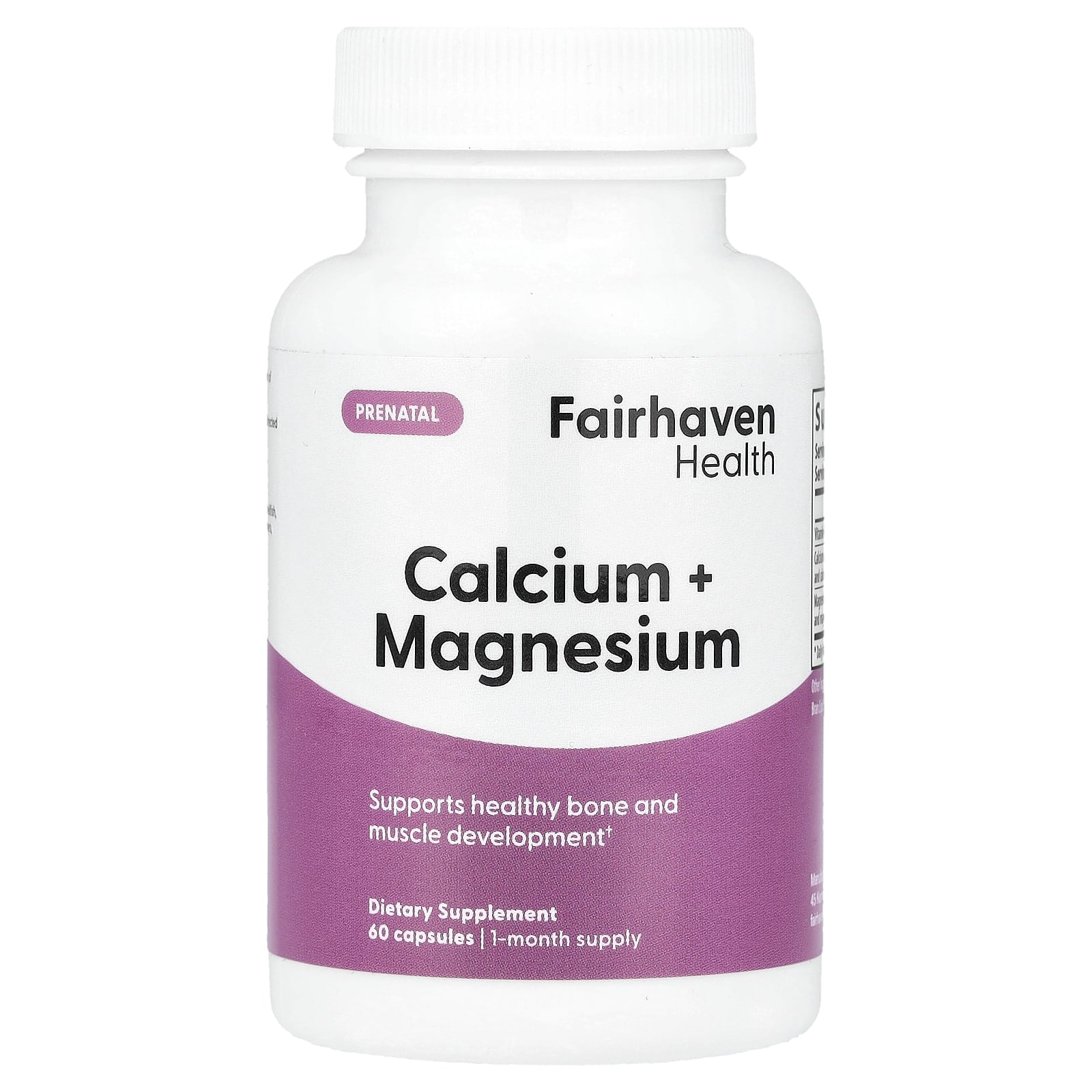 

Pregnancy, Calcium + Magnesium, 60 Capsules