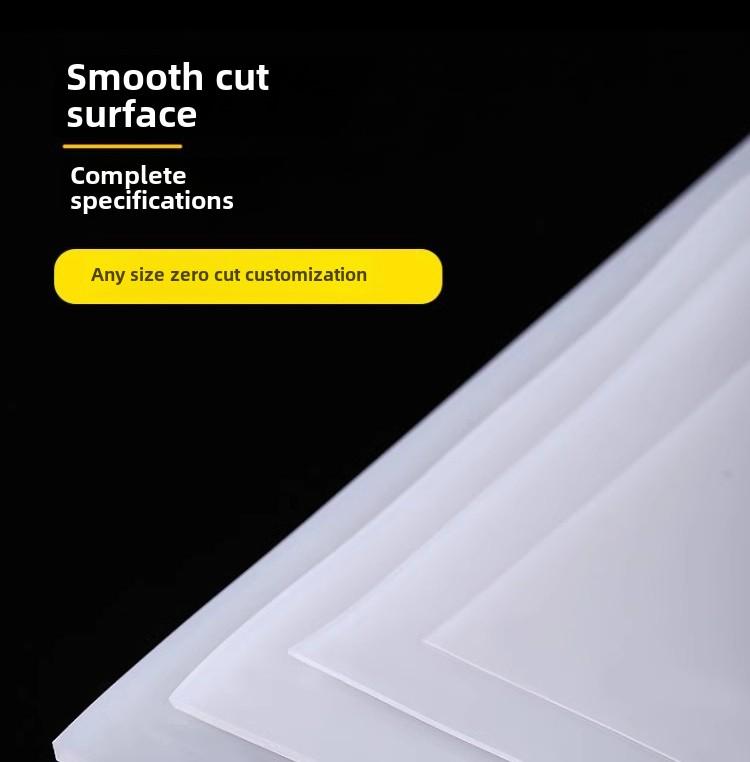 1PC Silicone Rubber Sheet Plate Mat High Temperature Resistant Clear Gasket Transparent Thick 0.5 1 2 3 4 5mm