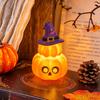 Safe Flameless Candle Cute Halloween Ghost/Pumpkin LED Night Light for Desktop Decoration, Battery Operated Table Lamp Nursery with Warm