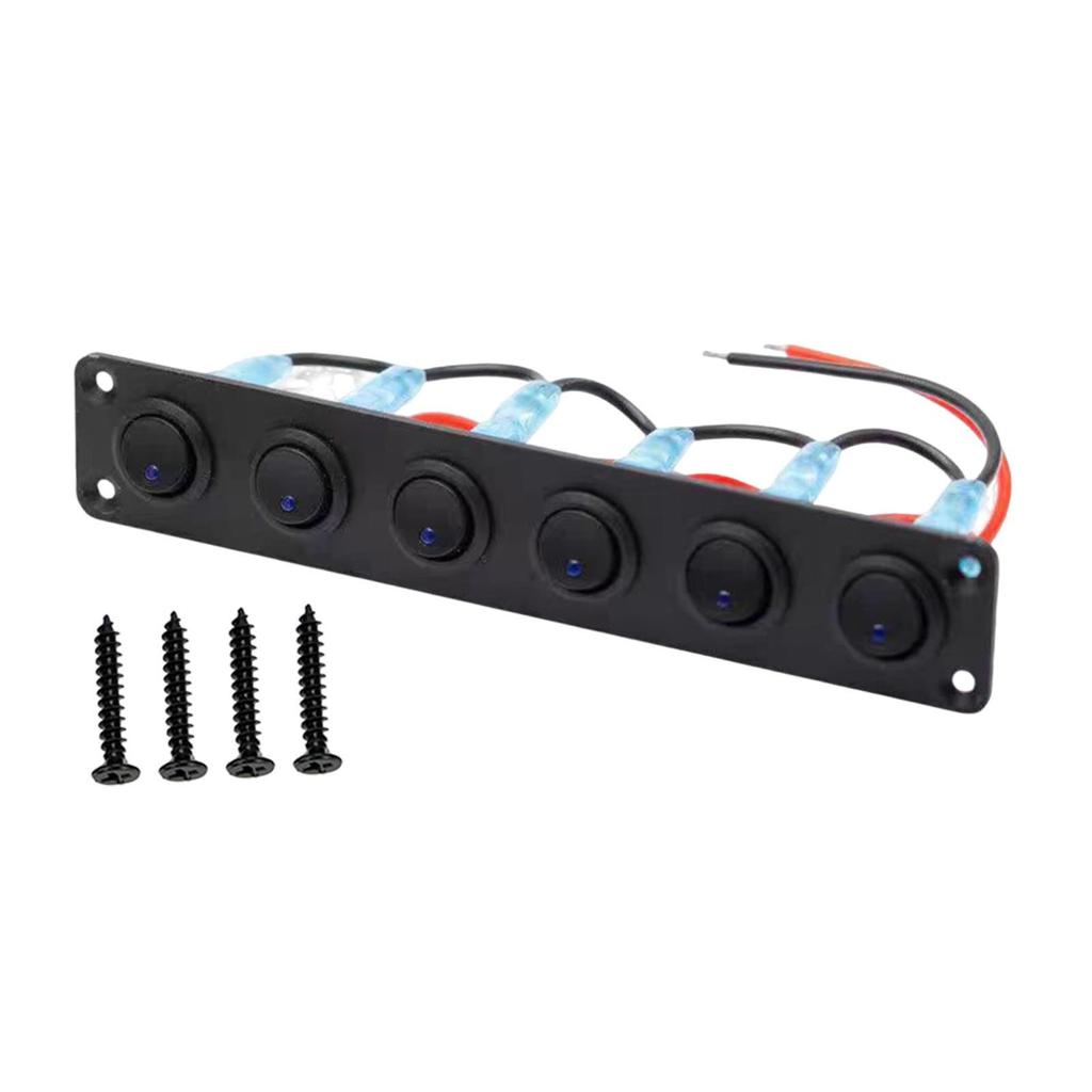 Rocker Switch Panel Easy to Install on Off Switch for Marine Buses Auto