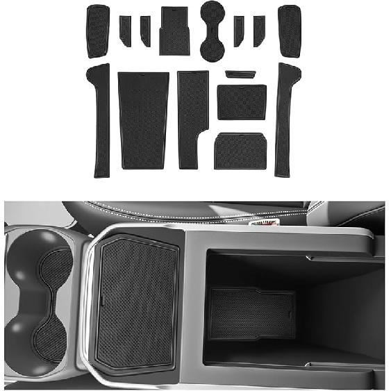 SXCY For 2025 Kicks Door Slot Mats For 2025 2026 Nissan Kicks Accessories 2025 2026 Nissan Kicks Cup Holder Erts Liner Cupholder Console Erts Liner