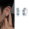 Iced Crystal Zircon Ear Clips - Trendy and Dazzling, High-end and Masculine. Unilateral Ear Bar Clips for Men. Women's Earrings.