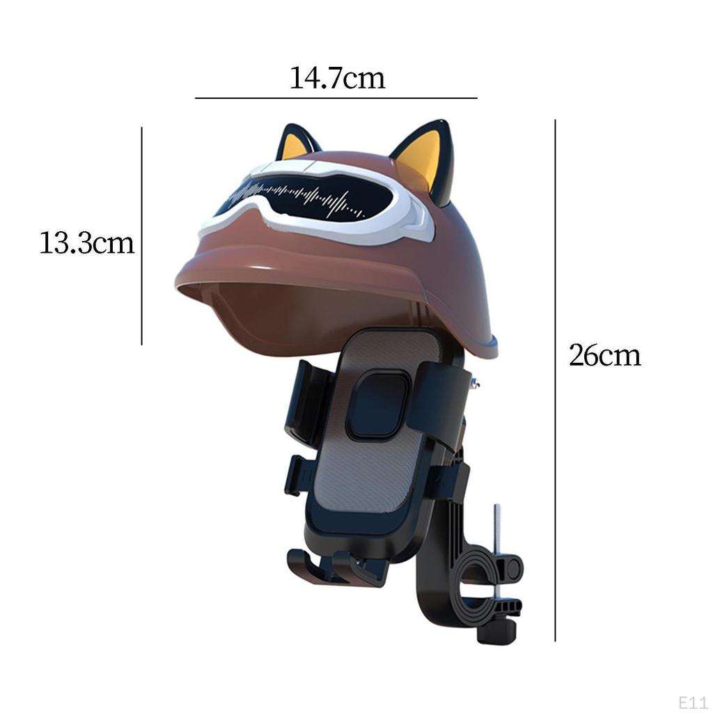 Motorcycle Phone Holder with Rainproof Top Cover Bracket, Adjustable, Creative Smartphone Holder,