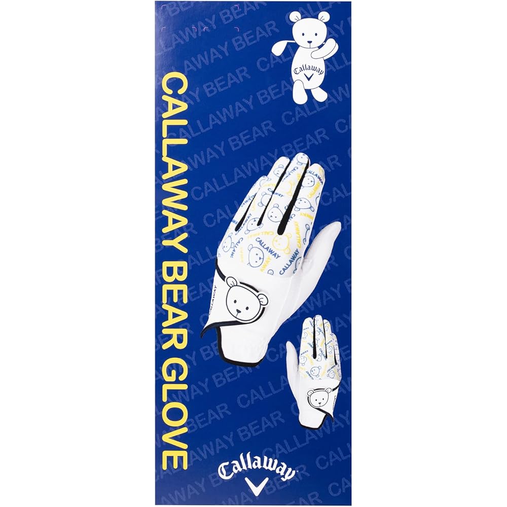 Callaway Bear Dual Women's Gloves White/Navy 19cm Both Hands