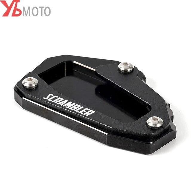 Motorcycle CNC Side Stand Extension Kickstand Enlarge Pad For Ducati SCRAMBLER 1100 Sport Icon Dark DesertX Desert X 2022 2023