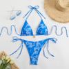2025 Euro-American New Style Lace-Up Backless Sexy Split Bikini Swimsuit for Women
