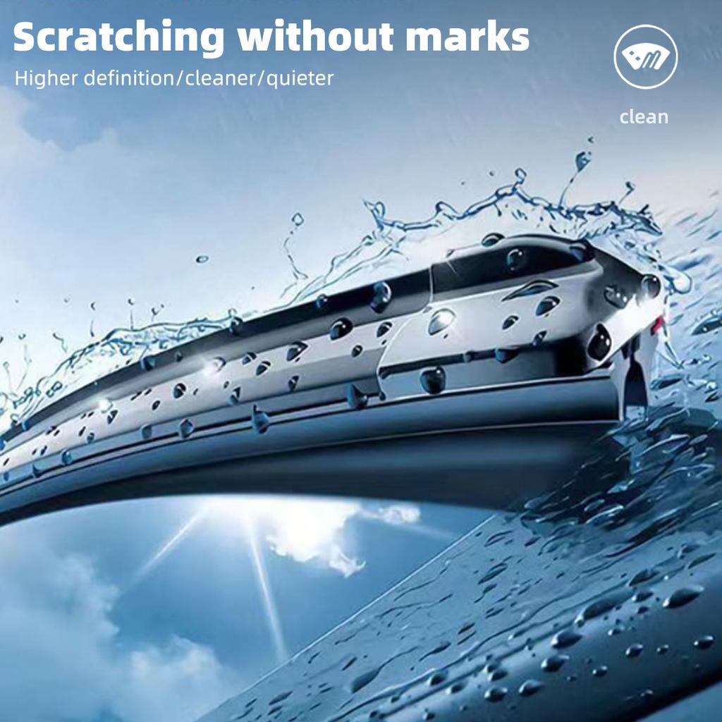 Double Rubber Strip Car Windshield Wiper Blade J Hook U Type Universal Unsupported Car Wiper 14 "16" 18 "19" 20 "21" 22 "24" 26“