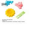 DIY Kitchen Tools 4PCS Cute Rice Ball Molds, Rabbits Dolphins Flowers And Long Shape, Portable Picnic Lunch Food Grade PP Sushi Maker for Japanese