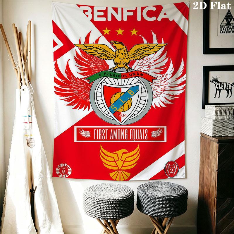 Benfica Wall Hanging Printed Fabric Blanket Decorative Tapestries for Bedroom Living Room Home Decor