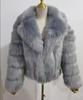 European and American Women's Faux Fur Coat, Imitation Fox Fur, 2023 Autumn/Winter Collection, Suit Collar.