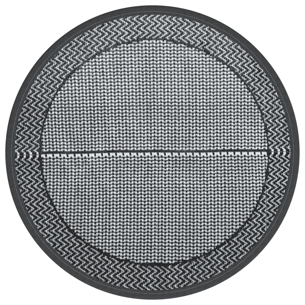 Outdoor Rug ARAKIL Grey Ø200 cm PP