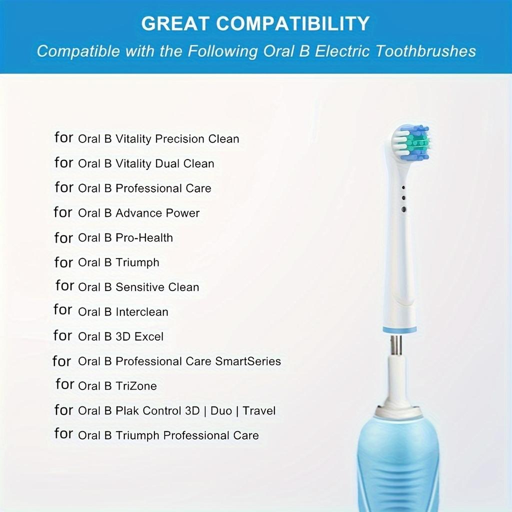 4/12/16 Stück Ersatz-Zahnbürstenköpfe Kompatibel mit Oral-B Braun Professionellen Elektrischen Zahnbürstenköpfen Bürstenköpfe