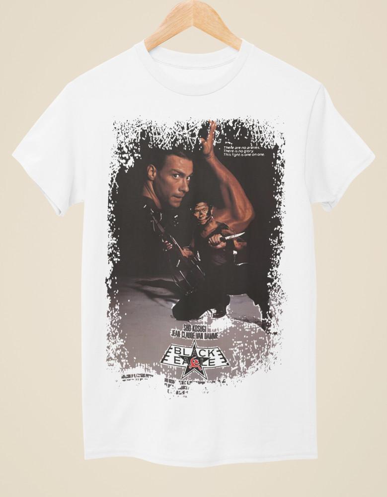 Black Eagle - Movie Poster Inspired Unisex White T-Shirt Unisex T-Shirt XXXL