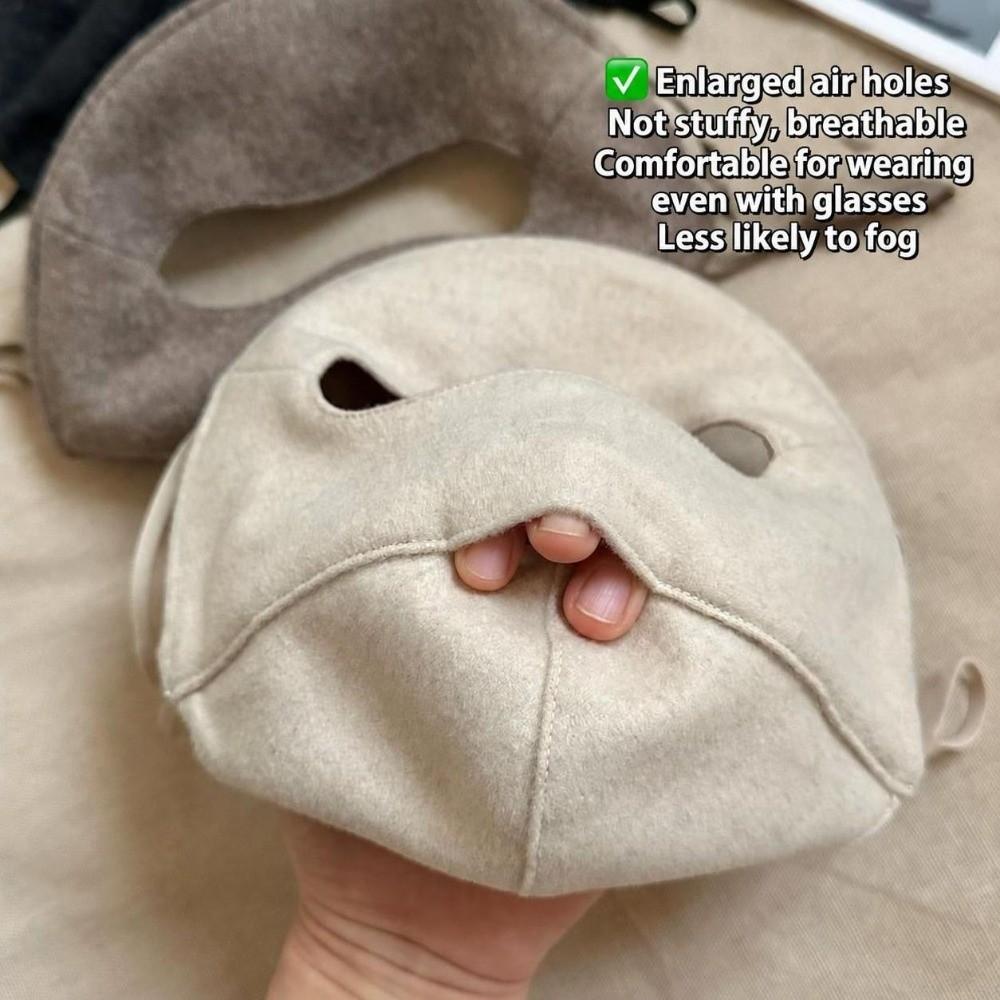 Inner Layer Silk Full Face Cover Anti Cold Warm Face Shield Soft Winter Face Mask Winter Travel