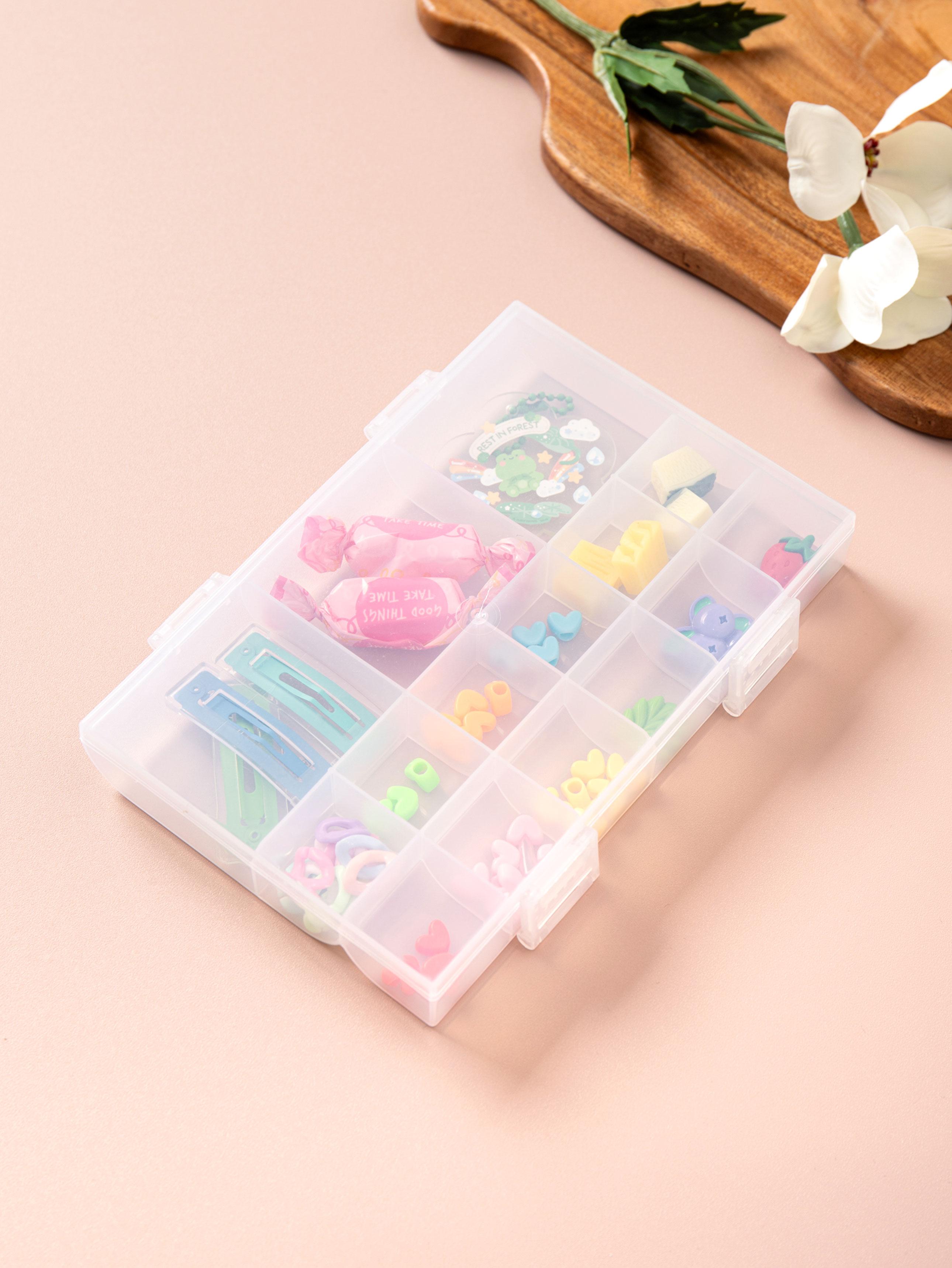 Versatile 15-Section Organizer Storage Case 1ea