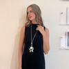 Fashion Trend Light Luxury Niche Sense Collarbone Chain Temperament Simple Cold Wind Five-pointed Star Hollow Necklace