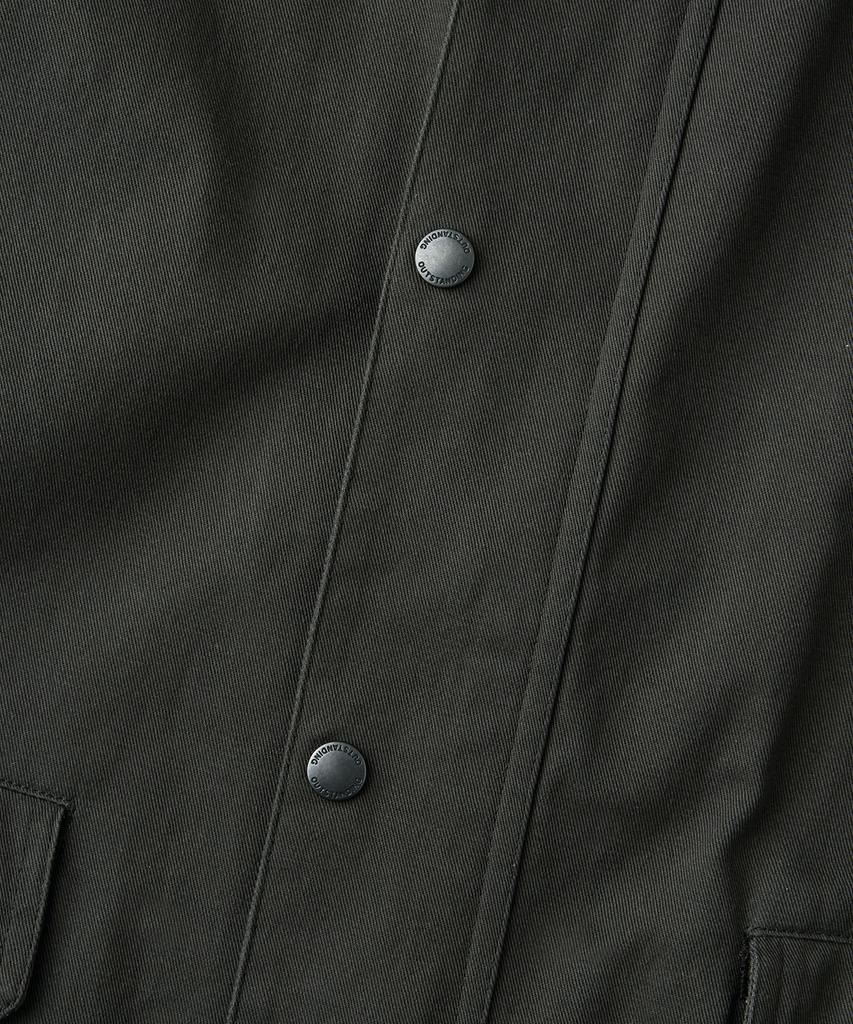 Outstanding Corduroy Collar Short Jacket_Olive Green