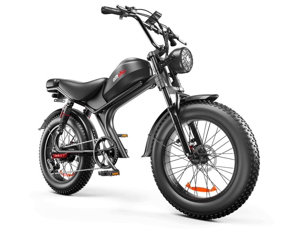 Electric Bicycle EMOKO C93 1000W Motor Electric Bike Adult Top Speed 50Km/h 48V 20AH Max Range 90Km Load Black