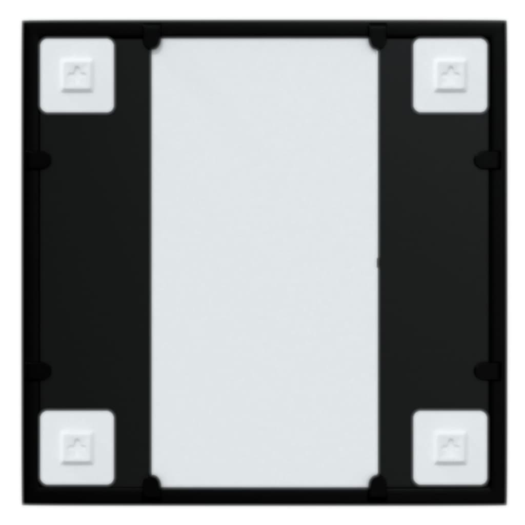 Wall Mirror Black 40x40 cm Metal