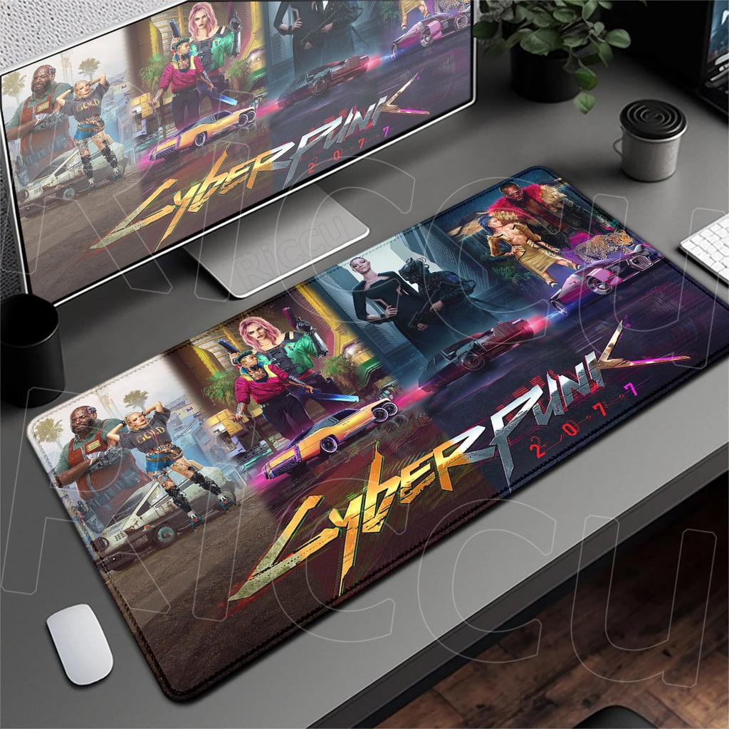 Kawaii Anime Girl Deskmat HD Printing C_cyberpunk Non-slip Mouse Pad XXL Laptop Gamer Dragon Speed Keyboard Rug Durable Washable