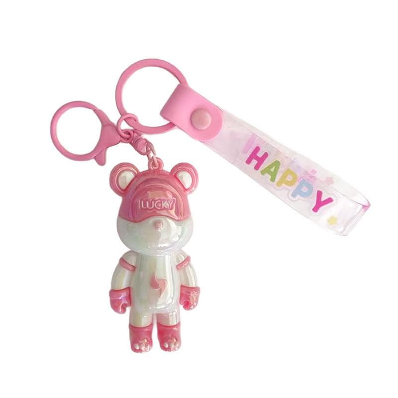 Adorable Electroplated Pvc Cartoon Eyed Dog Keychain Perfect For Gifts