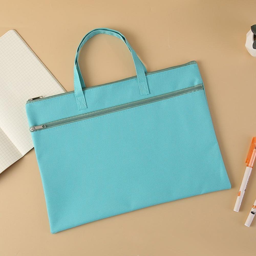Zipper File Bag Large Capacity File Folder Stationery Dustproof A4 Envelope Folder  School Office