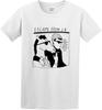 Men's Round Neck T-Shirt BoJack Horseman Graphic Escape from L.A. Twin Needle Sleeves and Hem White