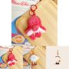 Octopus Hand Grabbed Pancake Plush Keychain With Pull Out Mini And Novelty Style For Bag And Key Accessory