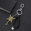 Morydovs 3D Alloy Keychain One Piece Devil Fruit Straw Hat Bag Charm Character Metal Popular Anime Goods Decoration Gift Collection Moe Stylish (B)