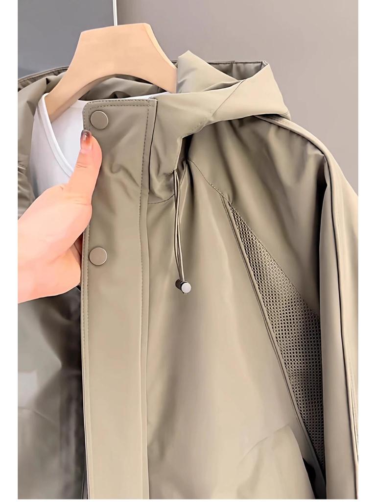 Men's High-End Fashion Plus Size Winter Hooded Cotton Workwear Padded Jacket