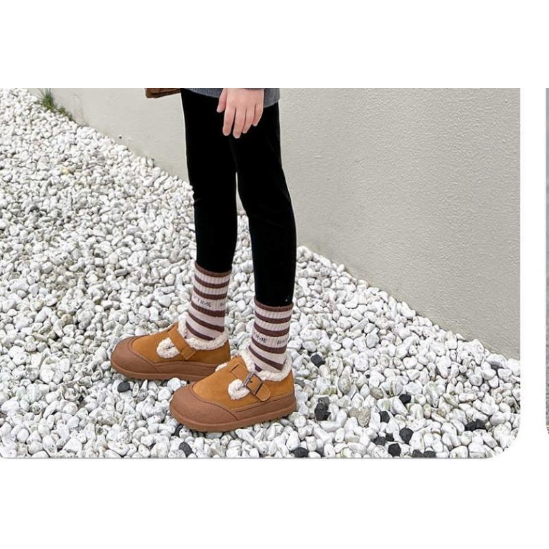 Girls' Cotton Shoes, New Children's Snow Boots with Added Insulation, Baby-friendly Warmth Preservation