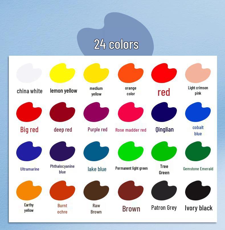 Winsor & Newton 24-kleuren aquarelverfset, 10 ml - Ideaal voor kinderen & studenten