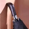 Automatic Men's Umbrella Wooden Handle  Large Double Umbrella Windproof Reinforced Rain Umbrella Car Folding Wind-resistant Gift