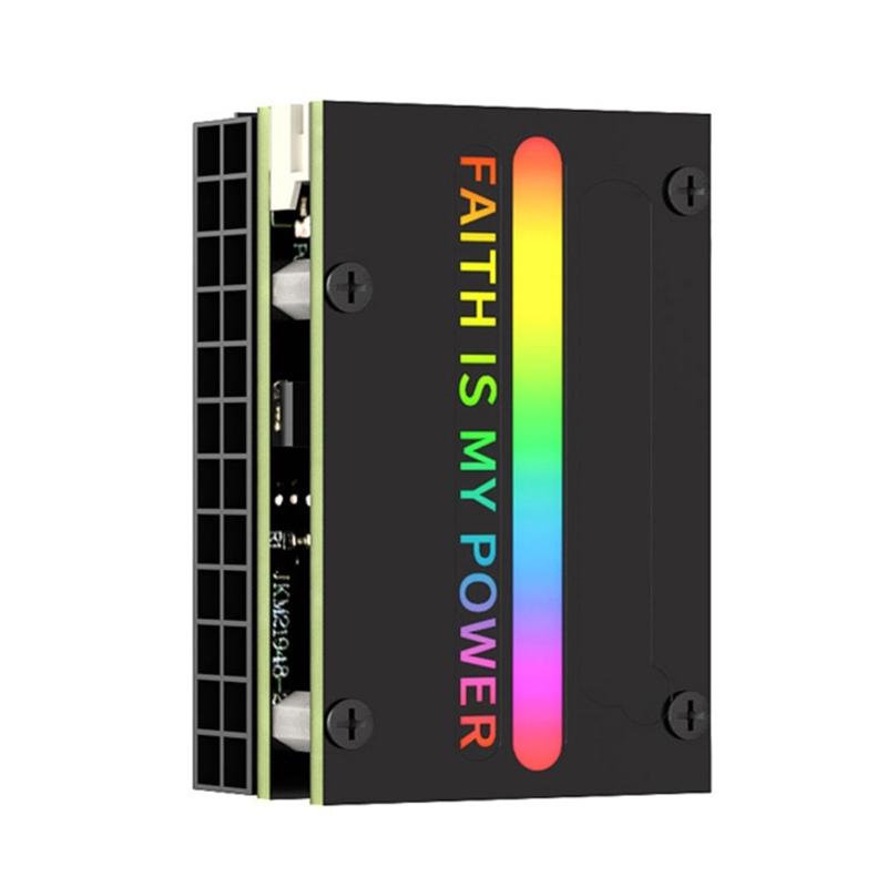 

24pin Right Angle Power Connector Integrated Color Lighting Panel For Computer Motherboards Compatibility 1