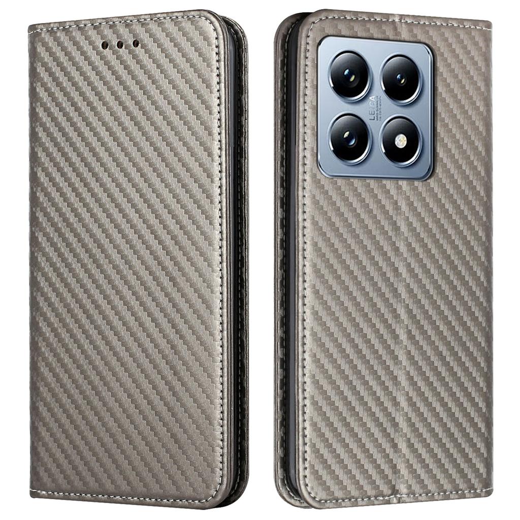 For Xiaomi 14T Pro Case Leather Flip Phone Cover Stand Strong Magnetic Closure