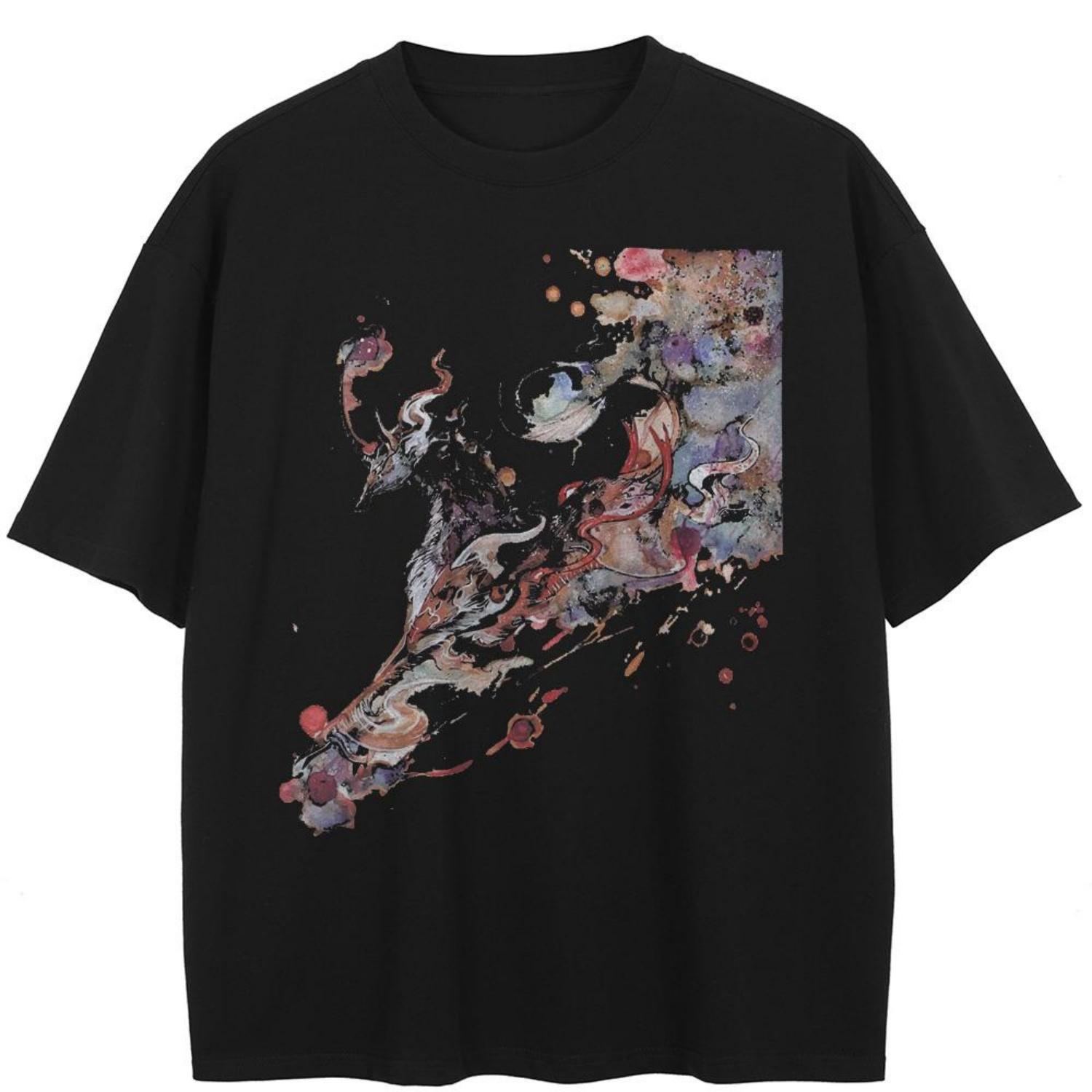 

Streetwear Flowers Graphic T-Shirt Cotton Unisex Tops Tees Summer Short Sleeves T Shirt XXXXXL чорний