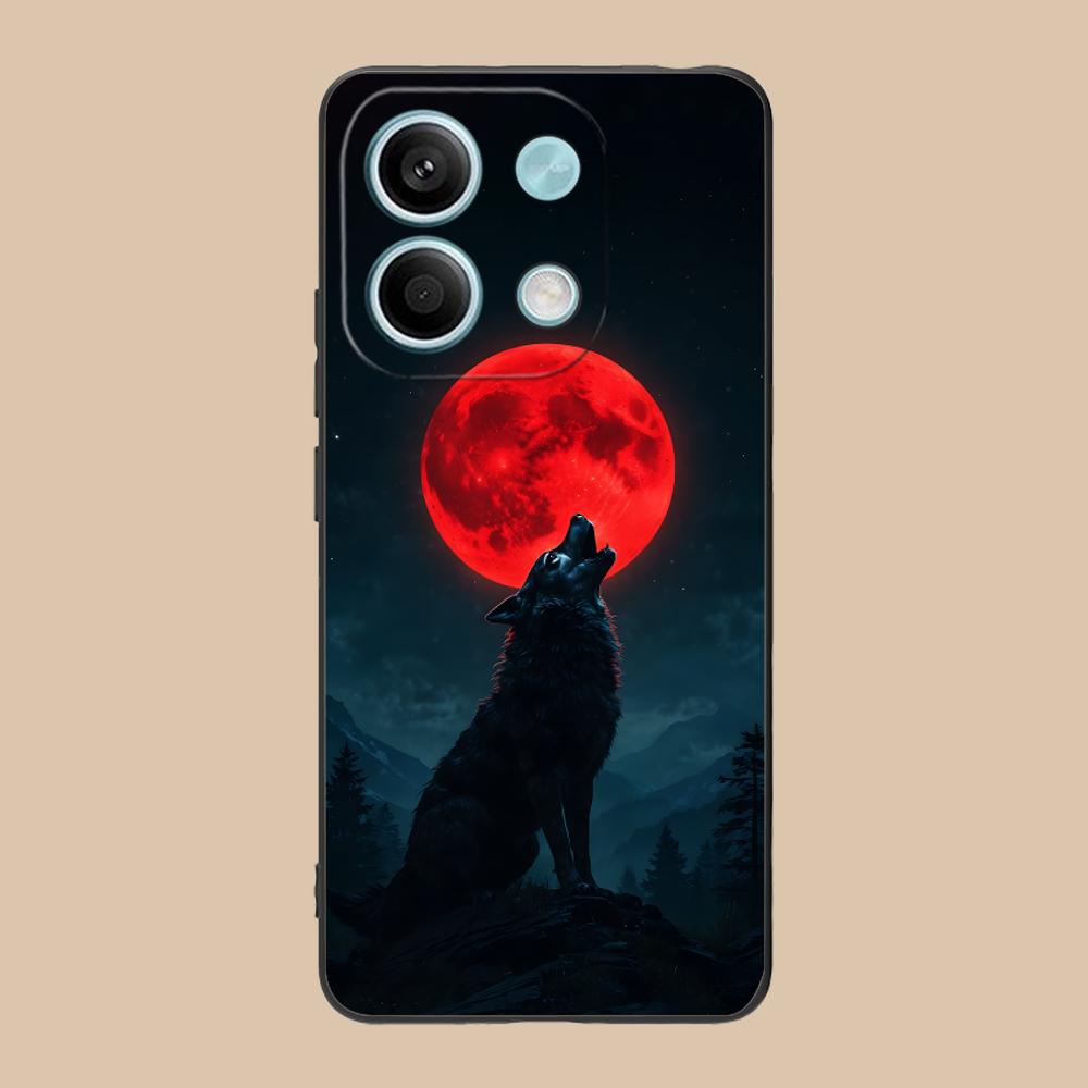 Fashion Wolf Mobile Phone Case for POCO F7 F6 F5 F4 F3 F2 Pro GT C75 C71 C65 C61 C40 Pro Ultra Colorful Printing Cover Cover