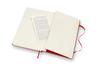 Moleskine Classic Horizontal Large Size x QP060R Notebook, Hardcover, Ruled, (13cm 21cm), Red,